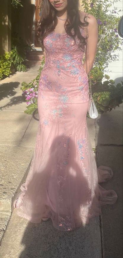 Chic & Modern Mermaid Pink Prom Dress,Glam Dress   Y7431