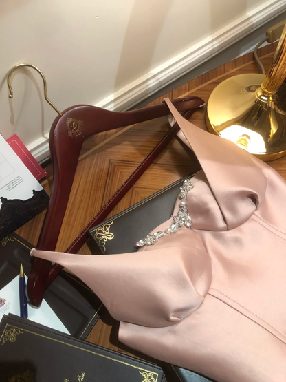 Cute Spaghetti Straps Pink Layered A Line Short Homecoming Dress Birthday Outfits Y9409