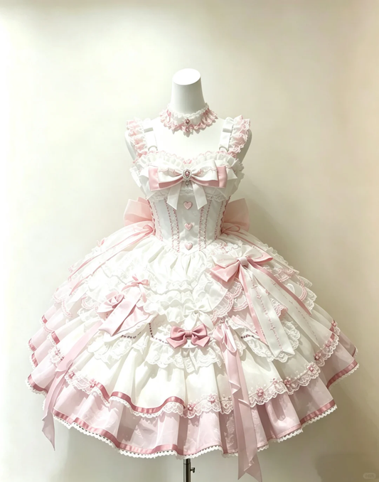 Charming Pink Satin Lace Beaded Layered A Line Short Homecoming Dress,15th Birthday Outfits With Bow SP2521