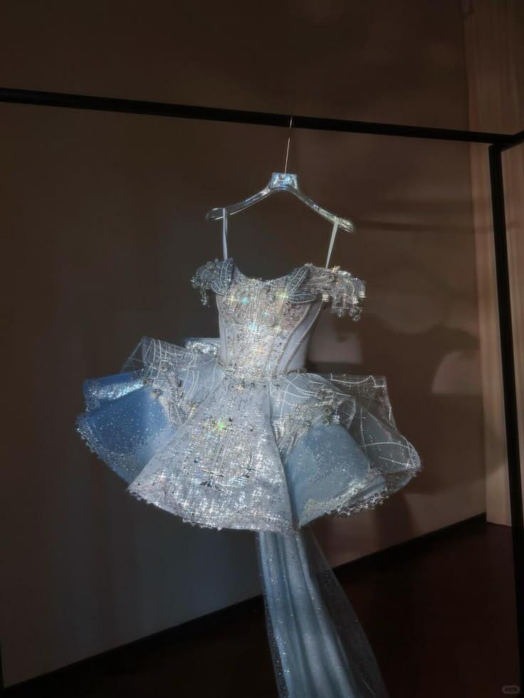 Glitter Off The Shoulder Blue Sequin Tulle Beaded A Line Short Homecoming Dress Birthday Outfits With Bow SP3146