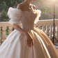 Vintage White Satin Wedding Dress Charming Wedding Dress Y411