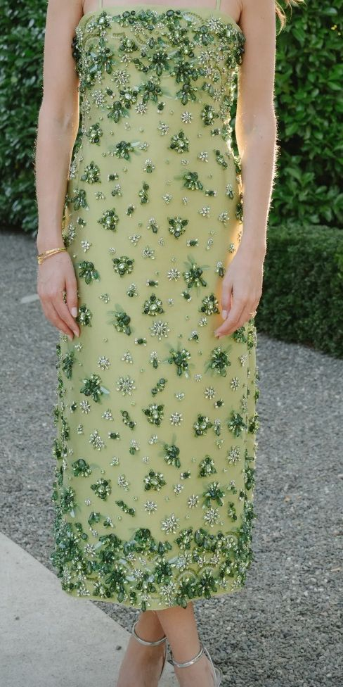 Gorgeous Mint Green Spaghetti Straps Satin Beaded Long Evening Dress Prom Gown SP837