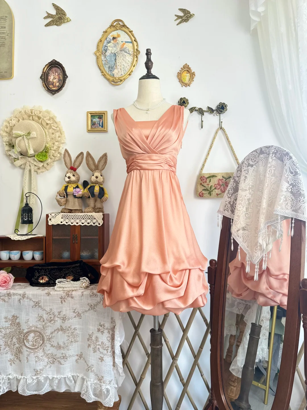 Simple Orange Satin Short Cocktail Dress Formal 6th Grade Homecoming Dress Y9497