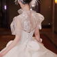 Chic A-line Long Sleeves Wedding Dress,Bridal Gown Y6789