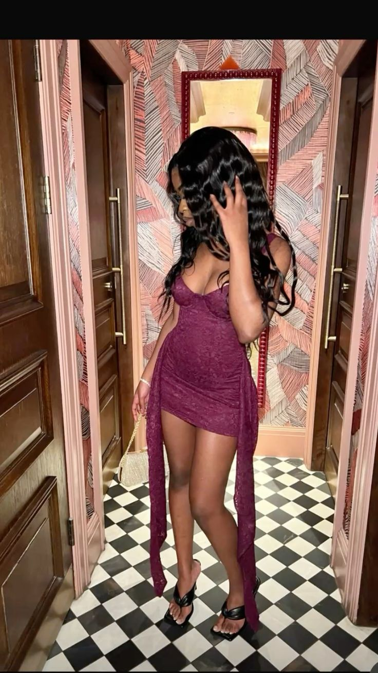 Retro Spaghetti Straps Dark Purple Lace Sheath Cocktail Dress Short Homecoming Dress SP2821