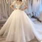 Elegant White Tulle Corset Prom Dress Lace Embroidery For Girls Y50