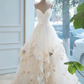 A Line Straps Wedding Dress ,White Bridal Dress Y2121