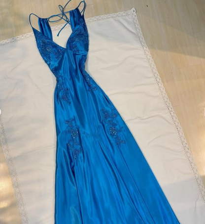 Charming Hot Pink Long Evening Gown Beaded Prom Dress Party Dress Y7526