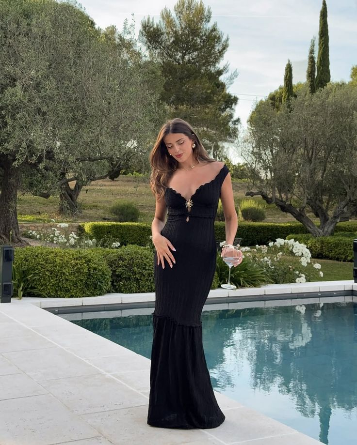 Classy Off The Shoulder Black Satin Mermaid Evening Dress Long Prom Gown SP718