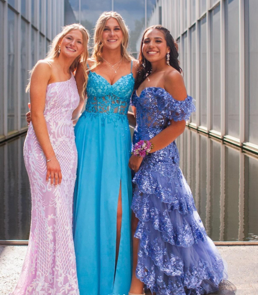 Charming Off The Shoulder Blue Tulle Sequin Layered Mermaid Long Wedding Guest Dress Formal Birthday Evening Gown SP1098