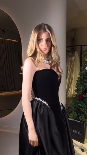 Classy Black Velvet Satin Beaded Mermaid Long Wedding Guest Dress Evening Gown SP1027