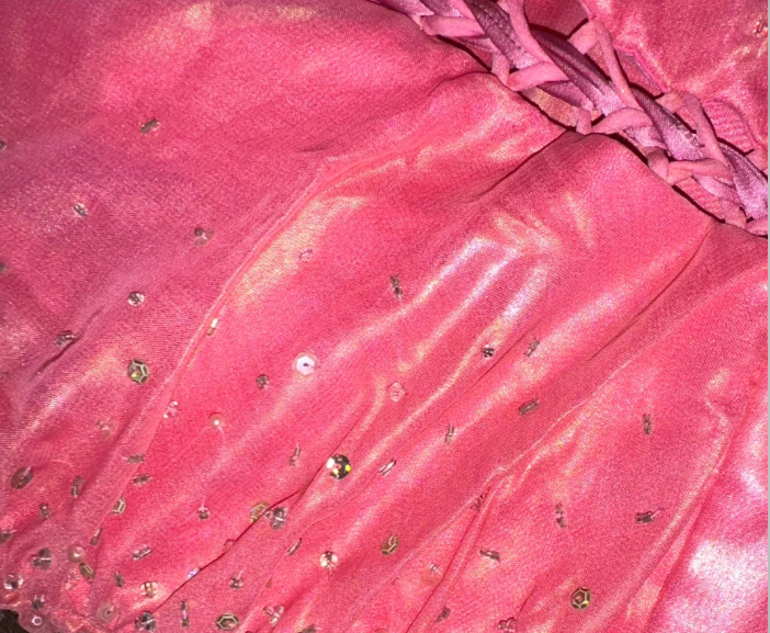 Charming Strapless Pink Satin Beaded Mermaid Long Prom Dress Evening Dress SP1067