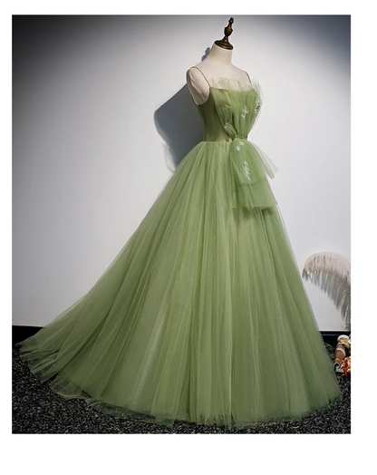 Girls Formal Evening Dress Women’s Prom Dresses Party Graduation Gowns Long Green Party Dresses Y4379