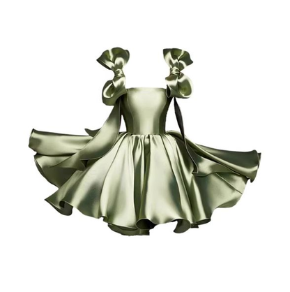 Pretty Spaghetti Straps Pink Satin Short 8th Grade Homecoming Dress Birthday Outfits Y9619