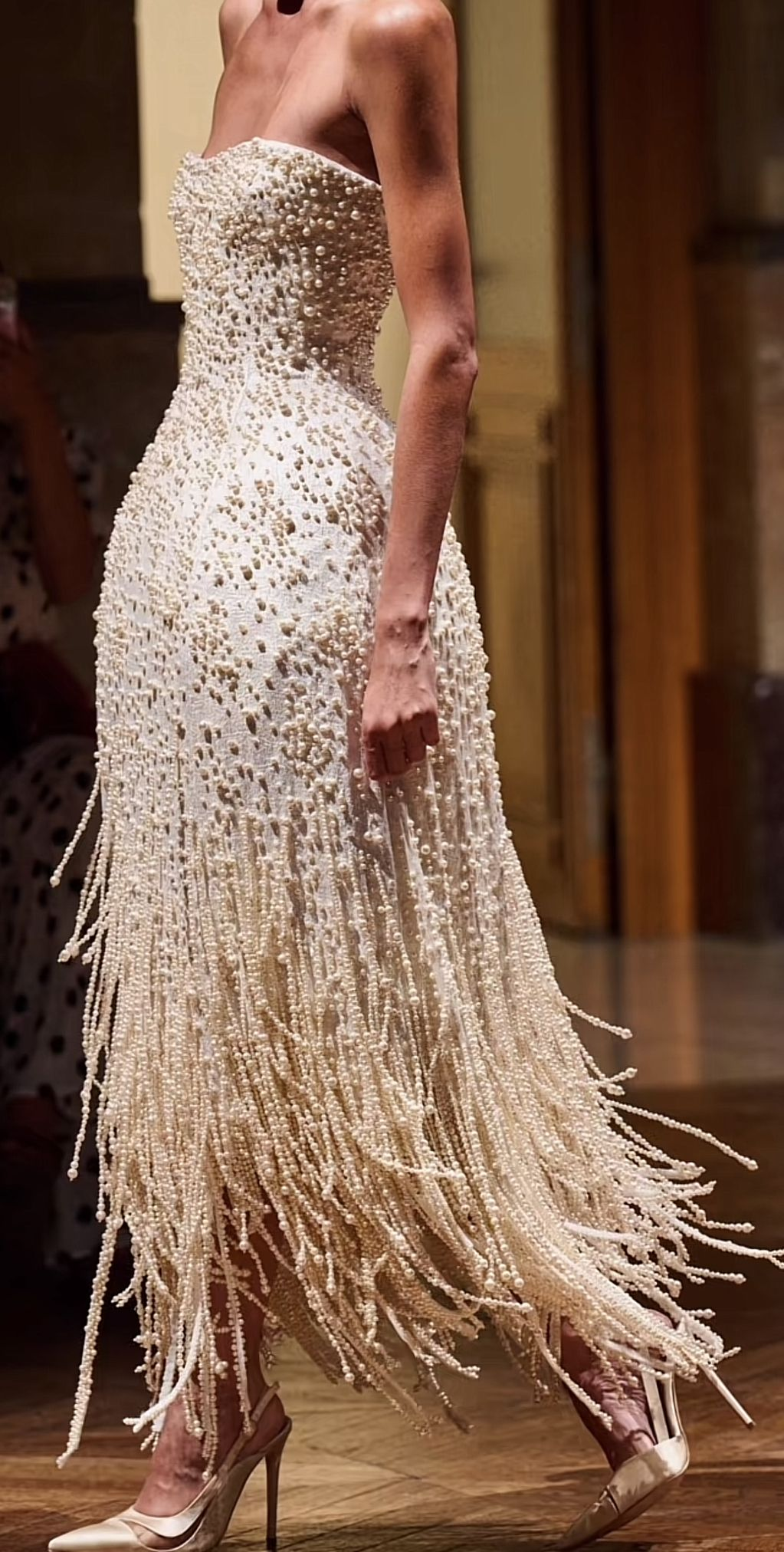 Gorgeous Strapless Satin Pearls Beaded Long Birthday Prom Dress Evening Gown SP776