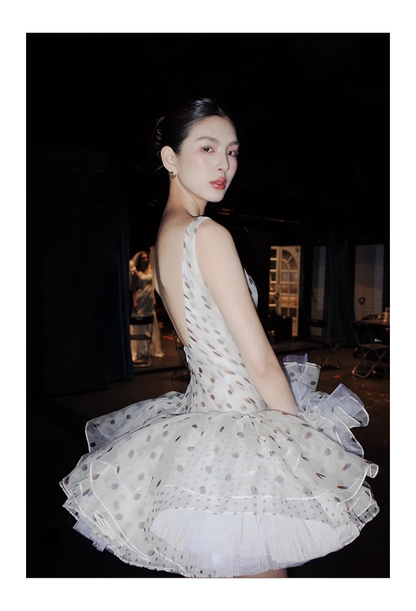 Pretty Square Neck A Line Tulle Formal Homecoming Dress Short Birthday Outfits Y9562