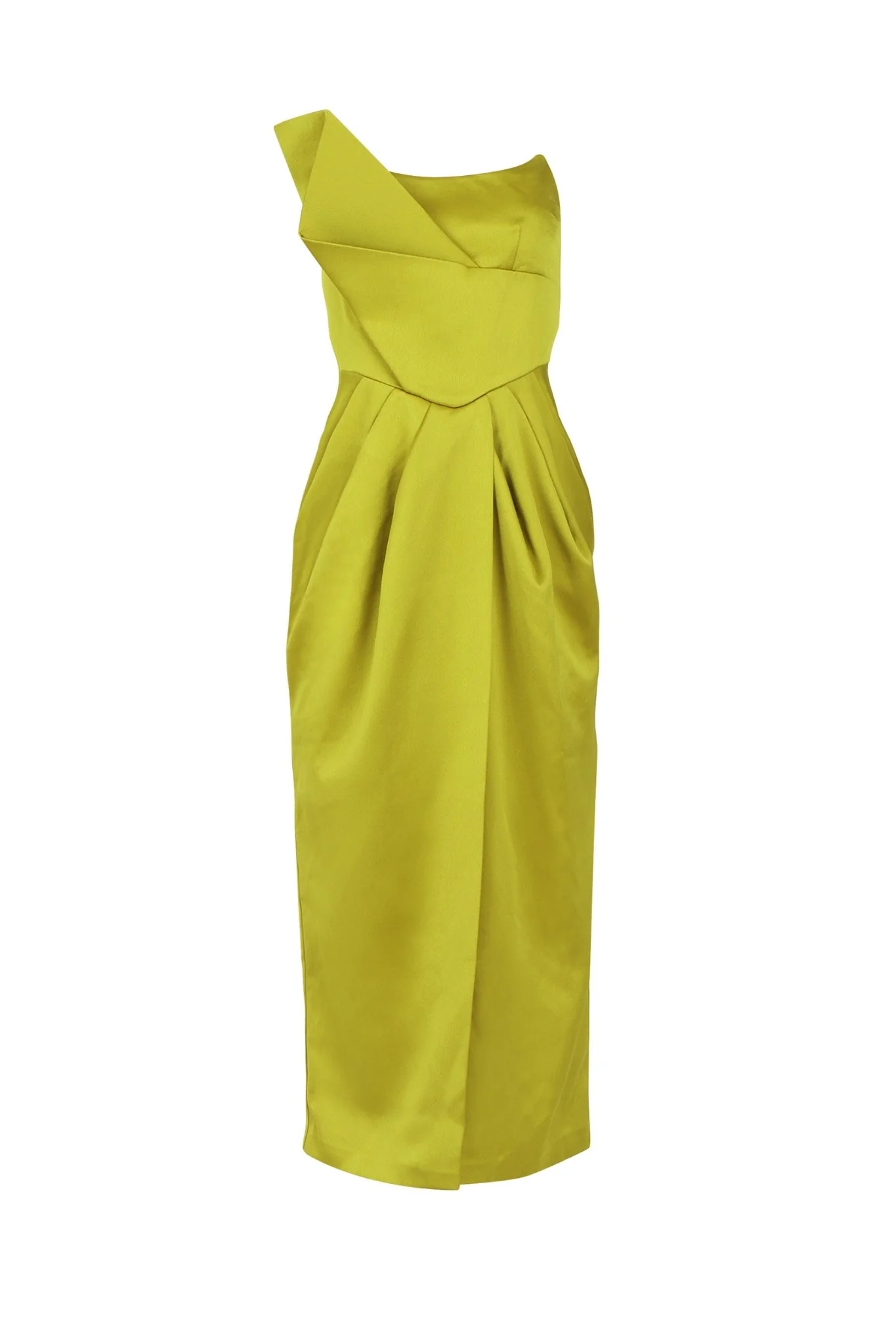 Chic Satin Midi Length Prom Dress,Cocktail Dress Y4536