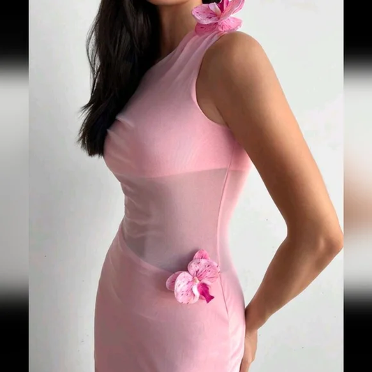 Sexy Chiffon Off The Shoulder Prom Dress,Pink Mermaid Evening Dress Y8732