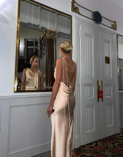 Sexy Backless Sheath Prom Dress,Evening Dress,Glam Dress  Y7396