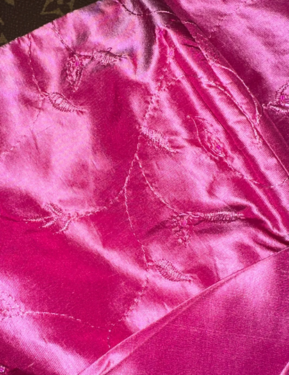 Hot Pink One Shoulder Satin Embroidery Mermaid Prom Gown Long Party Dress SP955