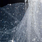 Sparkly Strapless Tulle Sequins Tassel Evening Dress,Slit Mermaid Prom Dress Wedding Dress Y8674