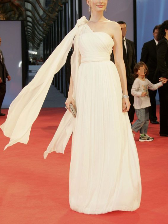 Classy One Shoulder Long A Line Prom Evening Dress Y8205