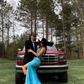 Elegant Sweetheart Neckline Blue Mermaid Prom Dress With Split  Y6831