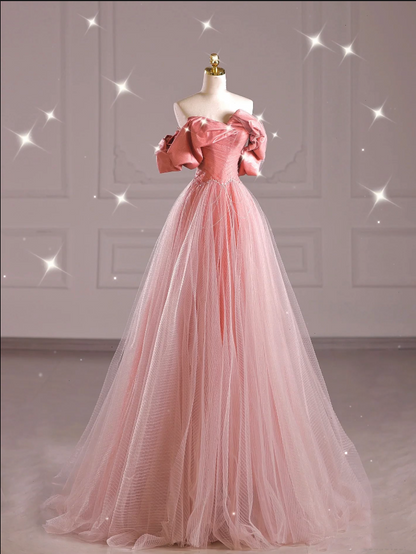 Pink Fashion Prom Dresses, Formal Evening Dresses Y6585