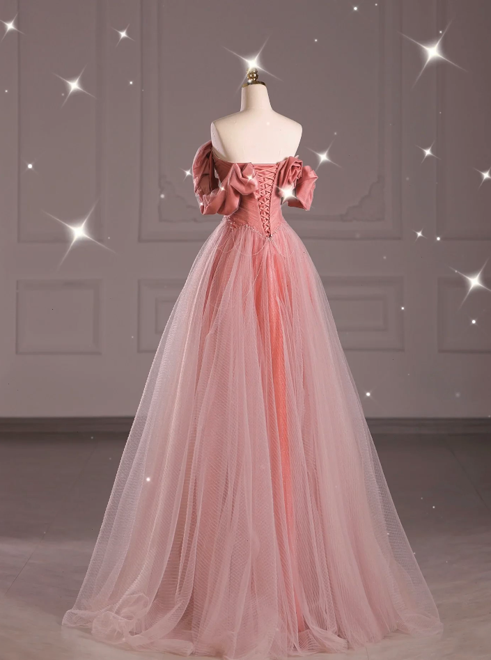 Pink Fashion Prom Dresses, Formal Evening Dresses Y6585