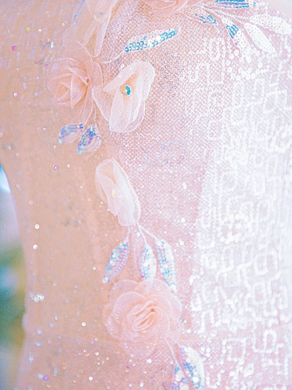 Mermaid Pink Sequin Sparkly Long Evening Prom Dress Y6654