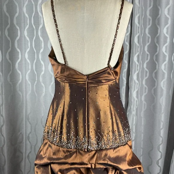 Vintage Satin Beaded Ruched Evening Dress,Memaid Prom Dress Y8243