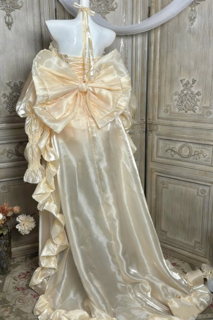 Sweet Yellow Short Homecoming Dress Off Shoulder Short Birthday Prom Dress SP3787