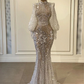 Mermaid Evening Dresses, Shiny Prom Dress S23457