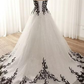 Unique black lace prom dresses S19263
