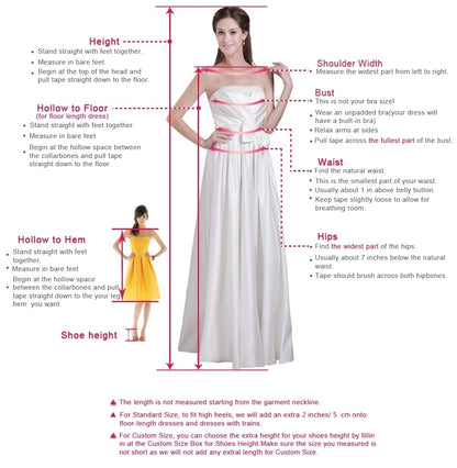 A-line V Neck Lace Prom Dress With Split  S18749
