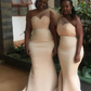 Mermaid Satin Bridesmaid Dresses Elegant Prom Dress Y05