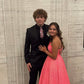 Women's Asymmetric Straps Sequins Long Prom Dress With Pockets Generous Evening Gown Y312