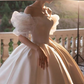 Vintage White Satin Wedding Dress Charming Wedding Dress Y411