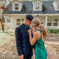 Mermaid Green Satin Prom Dress Backless Formal Gown Elegant Prom Dress Y163