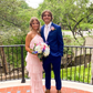 A-line Pink Tulle Tiered Long Prom Dress , Unique Prom Dress Y836