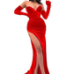 Sweetheart Roayl Blue Velvet Chic Prom Dress S20660
