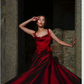 Wonderful Red Long Prom Dress Sleeveless Evening Dress Y308