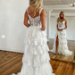 Sparkly Prom Dress with Slit Skirt, Wedding Dress,  Graduation School Party Gown Y1812