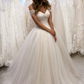 Off The Shoulder Tulle Sweetheart White Wedding Dresses Bridal Gown Y863
