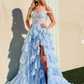 Sparkly Prom Dress with Slit Skirt, Wedding Dress,  Graduation School Party Gown Y1812