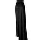 Spaghetti Straps Satin Simple Long Prom Dress  DRAPED SATIN GOWN WITH A TRAIN S21100