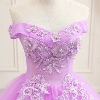 Purple Quinceanera Dress Classic Princess Ball Gown Y299
