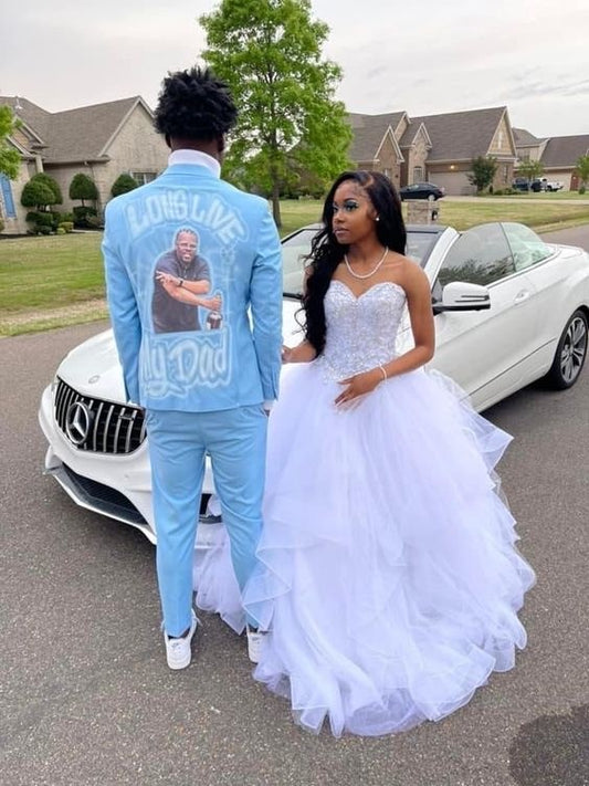 Sweetheart Neckline Tulle Ball Gown Y1320