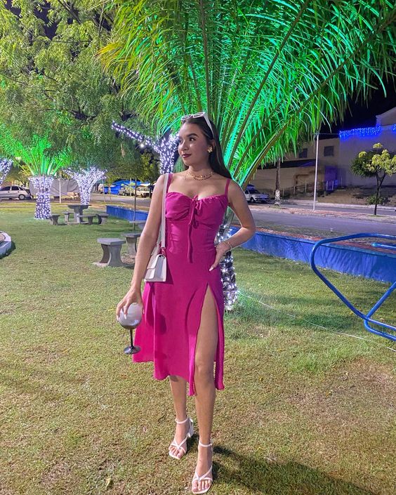 Side Slit Sleeveless Midi Dress,Short Evening Dress Y1336