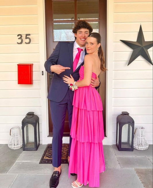 Hot Pink Prom Dress, Sexy Prom Dress Y1581